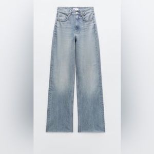 Zara sz 2 High Rise wide leg jeans Brand New